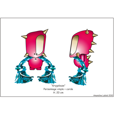 Figurine en vinyle - Les KR... Krygobaze - rose