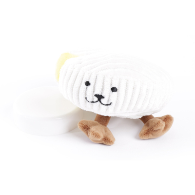Camembert en peluche - Les  Frenchies - blanc