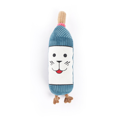 Plush wine bottle - Les Frenchies - green