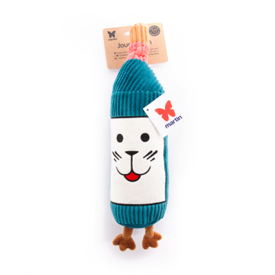 Plush wine bottle - Les Frenchies - green