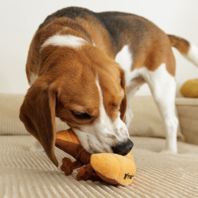 Plush Croissant - Les Frenchies - brown