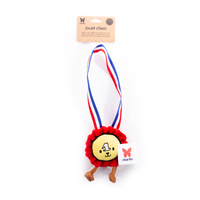 Médaille en peluche - Les  Frenchies