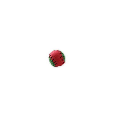 Balle en feutrine avec grelot interne pour chat - multicolore