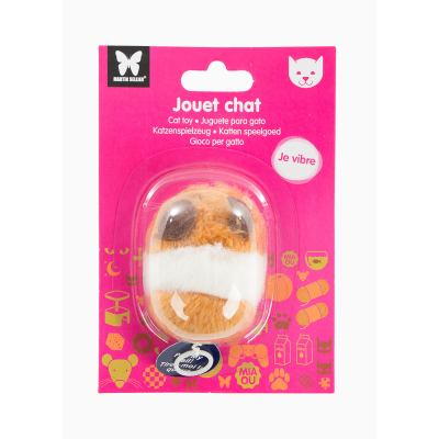 Jouet vibrant pour chat - 7/9cm - multicolore