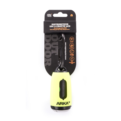 LED dog waste bag dispenser