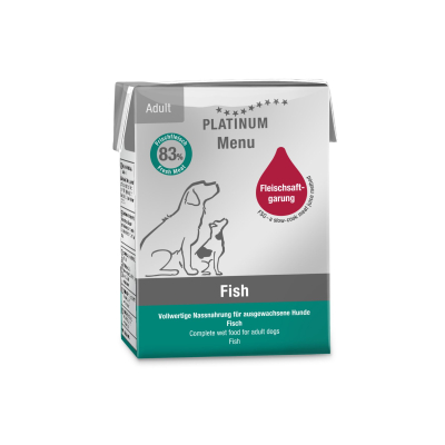 Pâté Platinum Menu Poisson pour chien - 185g
