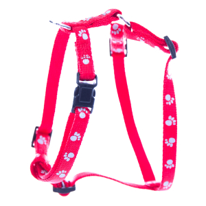 Harnais en nylon - Pattes - 70/90cm - 2.5cm - rose