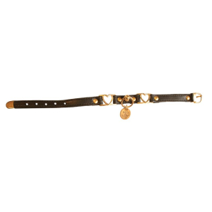 Collier - Vernis coeur - <30cm - 1.2cm - noir