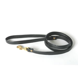 Laisse mousqueton - <100cm - 1.2cm - noir