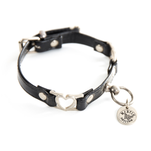 Collier en cuir - <35cm - 1.2cm - noir