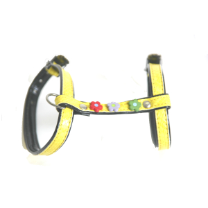 Harnais Paquerette en nylon pour chat - 1.2cm - jaune