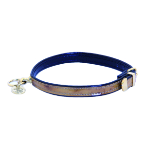 Collier en tpu - Granité vernis - 10/35cm - marron