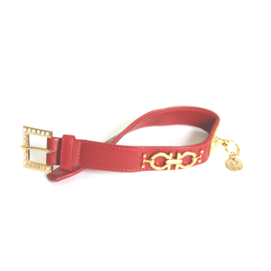 Leather necklace - Decoration - Red