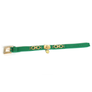 Leather necklace - Decoration - Green