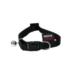 Collier chat en nylon - Uni - 20/30cm - 1cm - noir