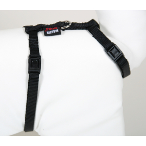 Harnais chat en nylon - Uni - 35/50cm - 1cm - noir