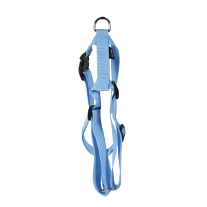 Harnais chat en nylon - Uni - 35/50cm - 1cm - bleu pastel