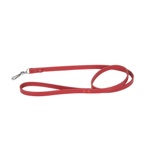 Laisse en cuir Simplex - M - rouge