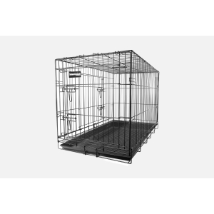 Foldable metal transport cage - T48 - black