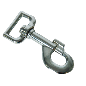 Mousqueton pivotant - 8cm - argent
