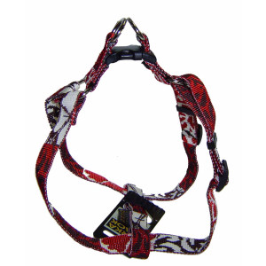 nylon harness belt - Bamboo chili - 31/53cm - red
