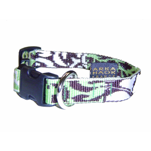 Nylon collar - Jasmine bamboo - <72cm - 4.5cm - green