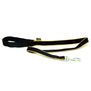 Nylon leash - Chrys - 1m - 2cm - black