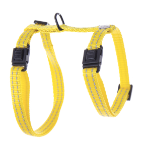 Harnais chat en nylon - Flash - 35/50cm - 1cm - jaune
