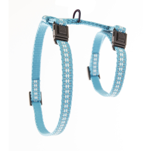 Harnais chat en nylon - safety - 35/50 cm - 1cm - bleu