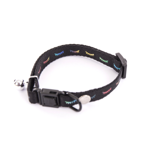 Collier chat en nylon - Dodo - 20/30cm - 1cm - noir