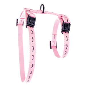Harnais chat en nylon - Dodo - 35/50cm - 1cm - rose