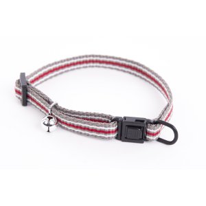 Collier chat en nylon - Trio - 20/30cm - 1cm - gris