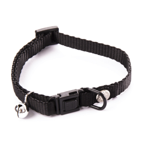 Collier chat en nylon - Classique - 20/30cm - 1cm - noir