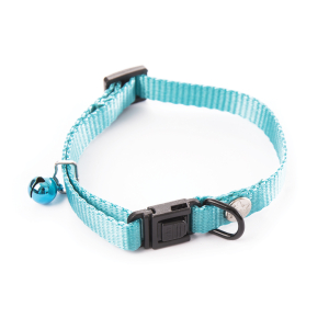 Collier chat en nylon - Classique - 20/30cm - 1cm - turquoise