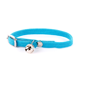 Collier chat élastique en nylon - Classique Tubulaire - <30cm - 1cm - turquoise