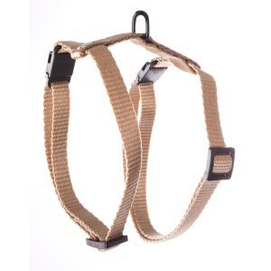 Harnais chat en nylon - Classique - 35/50cm - 1cm - beige