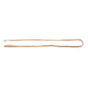 Laisse chat en nylon - Classique Tubulaire - 1m20 - 1cm - beige