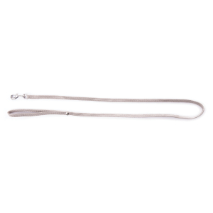 Laisse chat en nylon - Classique Tubulaire - 1m20 - 1cm - gris