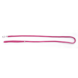 Laisse chat en nylon - Classique Tubulaire - 1m20 - 1cm - rose