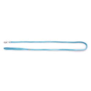 Laisse chat en nylon - Classique Tubulaire - 1m20 - 1cm - turquoise