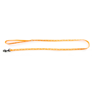 Laisse chat en nylon - Fluo fish - 1m20 - 1cm - orange