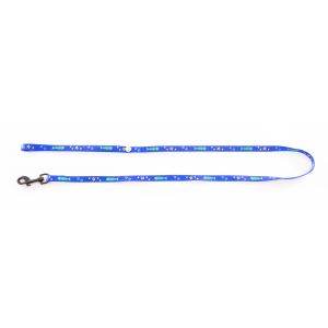 Laisse chat en nylon - Fish & star - 1m - 1cm - bleu
