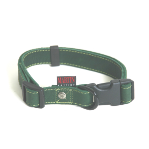 Collier en cuir - Huilé piqué - 45/65cm - 2.5 m - vert
