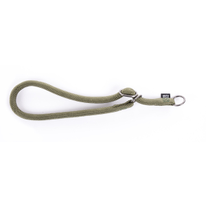 Collier éducation en nylon - Classique Rond - <65cm - 1.3cm - kaki