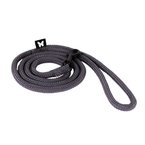 Laisse en nylon - Classique Rond - 1m20 - 0.9cm - gris anthracite