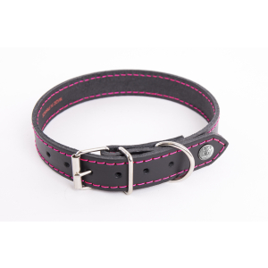 Collier en cuir - Flash - T35 - Noir