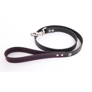 Laisse en cuir - Flash - 1m - Noir