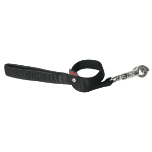 Laisse crochet en nylon - Classique - 70cm - 2.5cm - noir