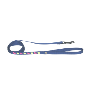 Laisse en nylon - Chien - 1m20 - 1.6cm - bleu