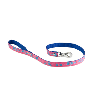 Laisse en nylon - Floralies - 1m - Rose